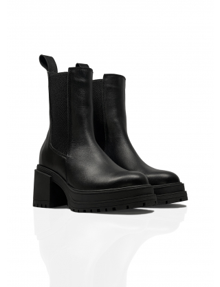 Картинка Черевики чорні шкіряні